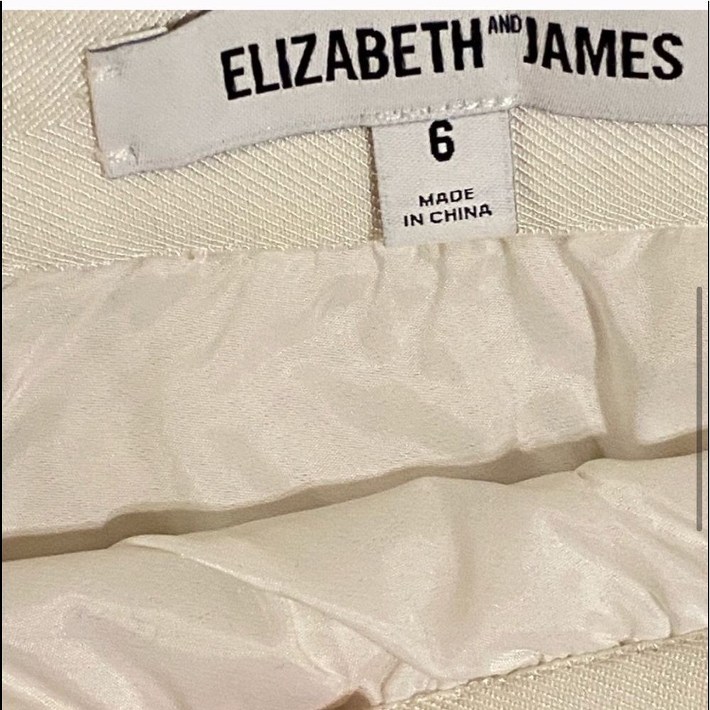 NWOT Skirt Elizabeth & James white mini skirt - Picture 4 of 6